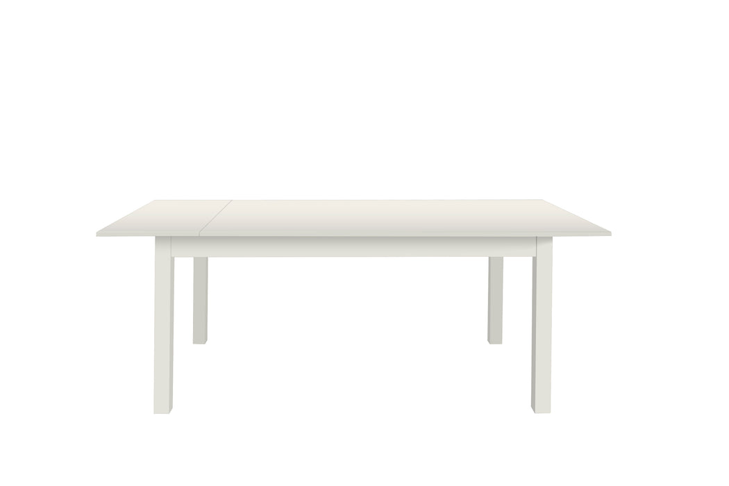 Tavolo in legno Allungabile apertura a libro 90x160/200x75H cm Colore Bianco