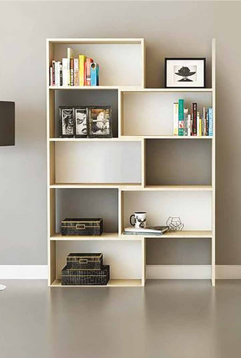 libreria in legno estensibile 10 vani arredamento