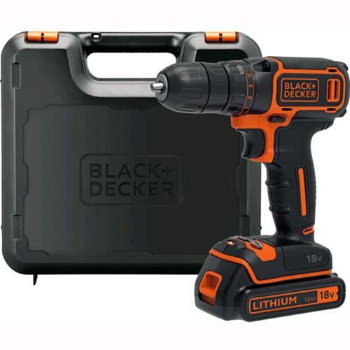 TRAPANO Avvitatore BATTERIA Litio Black&Decker mod. BDCDC18K-QW 18V 1,5Ah