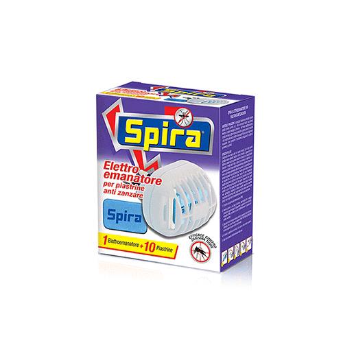 SPIRA ANTIZANZARE ELETTRICO EMANATORE  con 10 piastrine