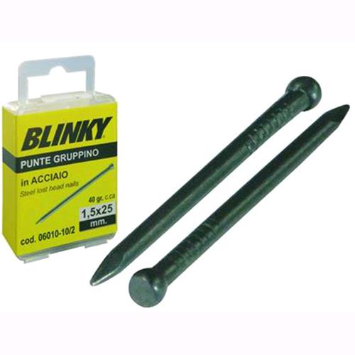 Punte In Acciaio Gruppino Blinky Blister Mm. 1,2X20 Cf.10 Blister