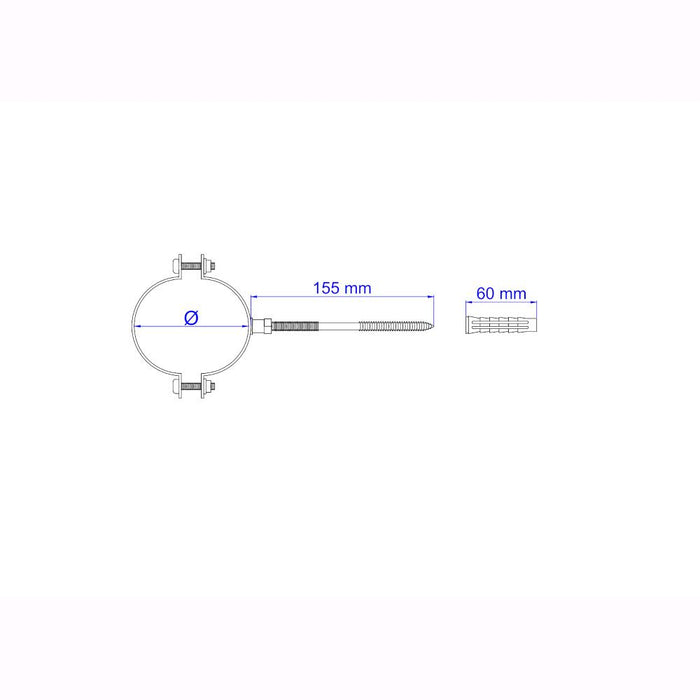 Kit 2 pz Collari per Tubi Stufa a Pellet Acciaio rivestito con smalto porcellanato 10 Ø cm - NN210